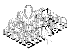 Аксонометрическая проекция Софийского собора
